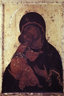 Our lady of vladimir icon by andrei rublyov, 1408 Our lady of vladimir icon by andrei rublyov, 1408