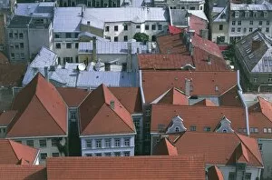 Latvia Collection: Latvia, Riga Historic Centre, Vecriga, aerial view
