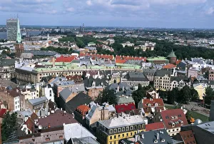 Latvia, Riga Historic Centre, Vecriga, aerial view Latvia, Riga Historic Centre, Vecriga, aerial view