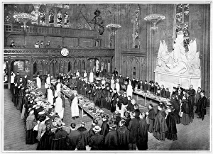 Lord Mayors Banquet being distributed to poor Lord Mayors Banquet being distributed to poor