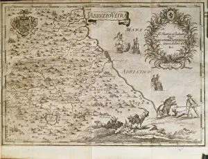 Map of ancient Abruzzo, by Giovan Battista Pacichelli, engraving, 1702 Map of ancient Abruzzo, by Giovan Battista Pacichelli, engraving, 1702