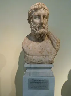 Marble portrait bust of philosopher