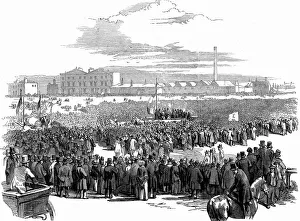 Mass meeting of Chartists on Kennington Mass meeting of Chartists on Kennington