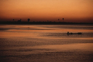 Mauritania, Senegal river, sunset Mauritania, Senegal river, sunset