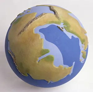 Model of the Earth during the Triassic period Model of the Earth during the Triassic period