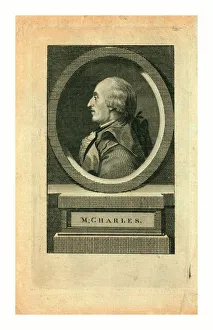 Mr. Charles, Head-and-shoulders Profile Portrait Of French Balloonist J.a.c. Charles Mr. Charles, Head-and-shoulders Profile Portrait Of French Balloonist J.a.c. Charles