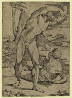Two Nude Men: One Standing Two Nude Men: One Standing
