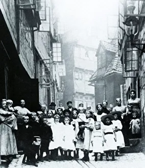 Occupants of street in the working quarter Occupants of street in the working quarter