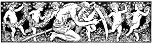 Old Father Time sharpening his scythe Old Father Time sharpening his scythe