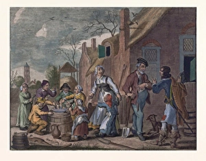 Outdoor Eating By Adriaen Van De Venne Outdoor Eating By Adriaen Van De Venne