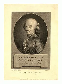 Oval Head-and-shoulders Portrait Of French Balloonist Jean-franA Oval Head-and-shoulders Portrait Of French Balloonist Jean-franA