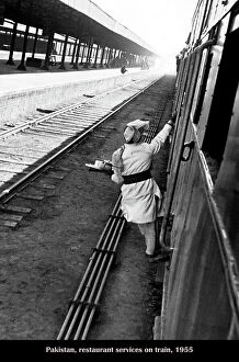 Italian Heritage Collection: Pakistan, restaurant services on trains, 1955