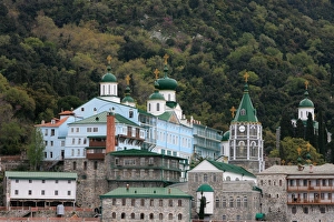 Pandeleimonos monastery on Mount Athos Pandeleimonos monastery on Mount Athos