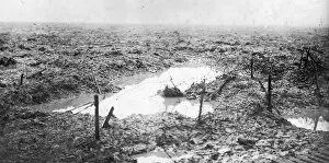 Images Dated 1st January 1916: Photograph of the Battlefield of Passchendaele