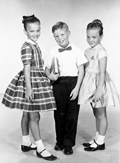 Portrait of three school children Portrait of three school children