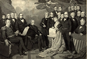 President -elect Lincoln and President James Buchanan 1861 A.D President -elect Lincoln and President James Buchanan 1861 A.D
