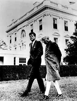 Prime Minister Jawaharlal Nehru and President John F. Kennedy 1961 A.D Prime Minister Jawaharlal Nehru and President John F. Kennedy 1961 A.D