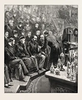 The Prince Of Wales And The Duke Of York At The Royal Institution: Professor Dewar Lecturing On Liquid Air The Prince Of Wales And The Duke Of York At The Royal Institution: Professor Dewar Lecturing On Liquid Air