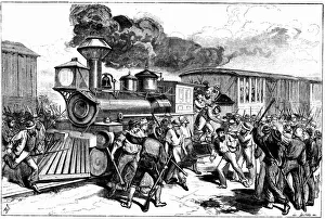 Riot by railway workers at Martinsbury Riot by railway workers at Martinsbury