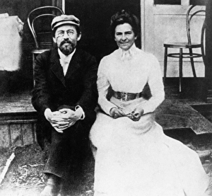 Russian author anton chekhov and his wife the actress olga knipper in 1902 Russian author anton chekhov and his wife the actress olga knipper in 1902