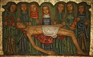 Saint-Samson cathedral main altar sculpture : Jesus taken from the cross (Claude Saint-Samson cathedral main altar sculpture : Jesus taken from the cross (Claude