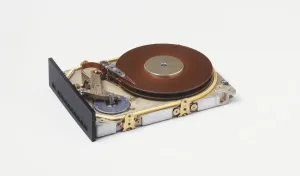 Data Storage Technology Prints: Hard disc from a computer