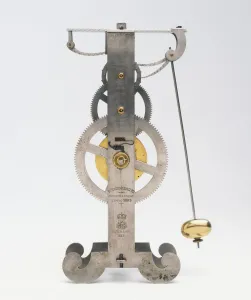 Studio Shot Clocks Prints: A pendulum clock built in 1883