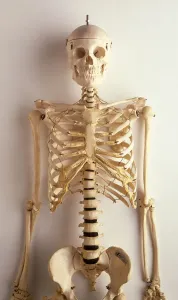 Front View Human Skeleton Print