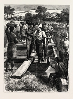 Signs Of Peace Zulu Women Crossing A Temporary Bridge Built By The Royal Engineers Signs Of Peace Zulu Women Crossing A Temporary Bridge Built By The Royal Engineers