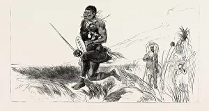 Swazi Kaffir Captain Whites Native Battalion Leaving Col Swazi Kaffir Captain Whites Native Battalion Leaving Col