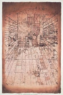 Switzerland, Bern, Room Perspective with Inhabitants, 1921-24 Switzerland, Bern, Room Perspective with Inhabitants, 1921-24