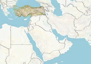 Turkey, Relief Map