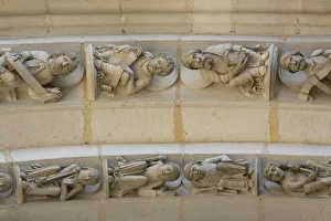 Vezelay basilica arch sculptures Vezelay basilica arch sculptures