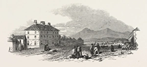 The Village Of Dundrum. Mourn Mountains In The Distance. 1846 The Village Of Dundrum. Mourn Mountains In The Distance. 1846