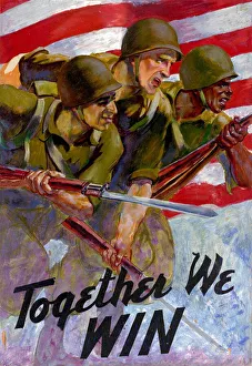 World War Two American Propaganda Poster World War Two American Propaganda Poster