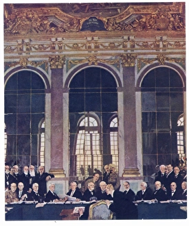 World War I: Signing Treaty of Versailles World War I: Signing Treaty of Versailles