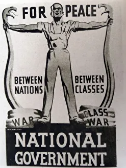 World War Two propaganda poster for the National Government World War Two propaganda poster for the National Government