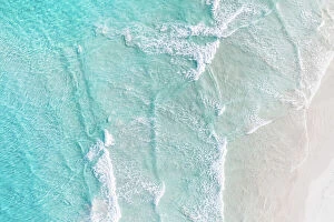 Australia Collection: Aerial view of ocean and a beach, Esperance, Australia