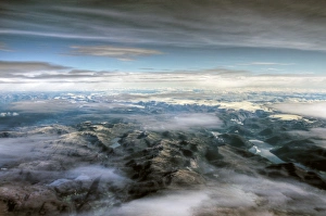 Aerial view of Sunmore mountains with glaciers Aerial view of Sunmore mountains with glaciers