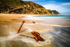 Anchor at Wreck Beach at Great ocean Road, Victoria Anchor at Wreck Beach at Great ocean Road, Victoria