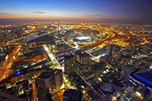 Australia, Melbourne, cityscape, view form Rialto Tower, sunset Australia, Melbourne, cityscape, view form Rialto Tower, sunset