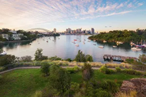 Australia Sydney Central Business District landmarks around Sydney Harbour view from Waverton Australia Sydney Central Business District landmarks around Sydney Harbour view from Waverton