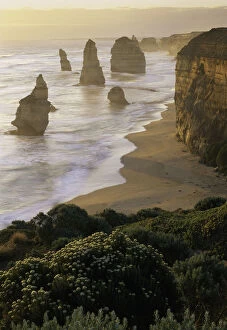 Great Ocean Road Collection: Australia, Victoria, Port Campbell National Park, Twelve Apostles, sunset