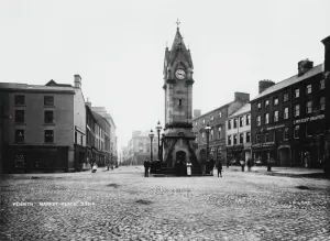 Print of Penrith Market Square circa 1890