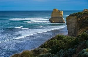 Great Ocean Road Collection: Beautiful beach at Twelve apostles. Great Ocean Road, Australia. Famous rock formations