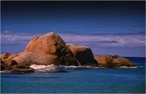 Boulders at North East river, Flinders Island, part of the Furneaux group, eastern Bass Strait, Tasmania Boulders at North East river, Flinders Island, part of the Furneaux group, eastern Bass Strait, Tasmania