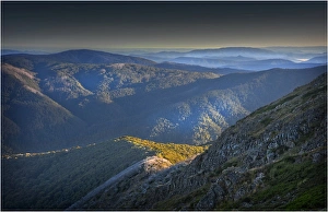 Breaking dawn in the high country near Mansfield, Victoria, Australia Breaking dawn in the high country near Mansfield, Victoria, Australia