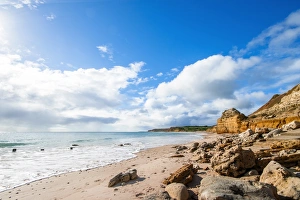 A Bright Sunny Day with Blue Sky at Maslin Beach, Onkaparinga, Fleurieu Peninsula, Adelaide, South Australia A Bright Sunny Day with Blue Sky at Maslin Beach, Onkaparinga, Fleurieu Peninsula, Adelaide, South Australia