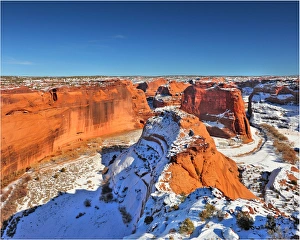 Canyon De-Chelly in winter, Arizona, south western United States of America Canyon De-Chelly in winter, Arizona, south western United States of America