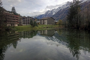 Chamonix holiday accommodation and Alps reflection Chamonix holiday accommodation and Alps reflection